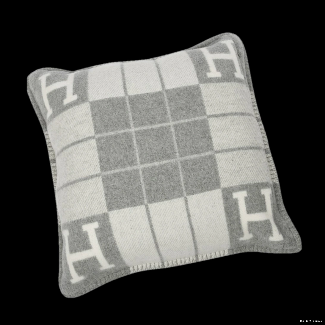 PILLOW THROW STRIPE WOOL HERMES 0804